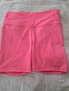 Old Navy Bright Pink High-Waist Bike Shorts